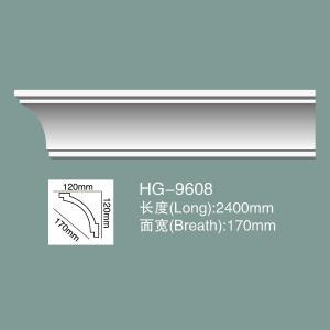Buy cheap PU Ceiling Moulding Polyurethane Crown Moulding HG-9608 from wholesalers