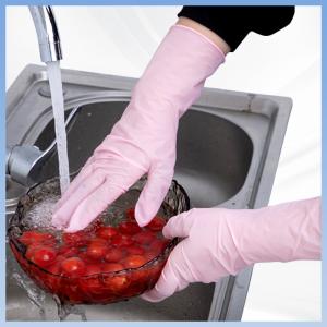 Buy cheap Pink Synthetic Nitrile Household Cleaning Gloves Antibacterial Antifouling from wholesalers