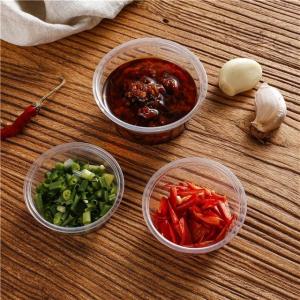 Buy cheap Disposable Plastic Multiple Specifications Hinged Mini Sauce Cup With Lid from wholesalers
