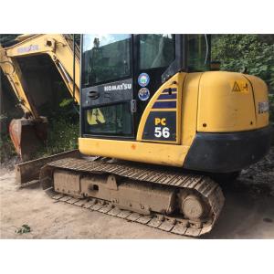 Buy cheap Used Komatsu PC56 Crawler Excavator 4D88E-6 engine 5T weight  with Original Paint from wholesalers