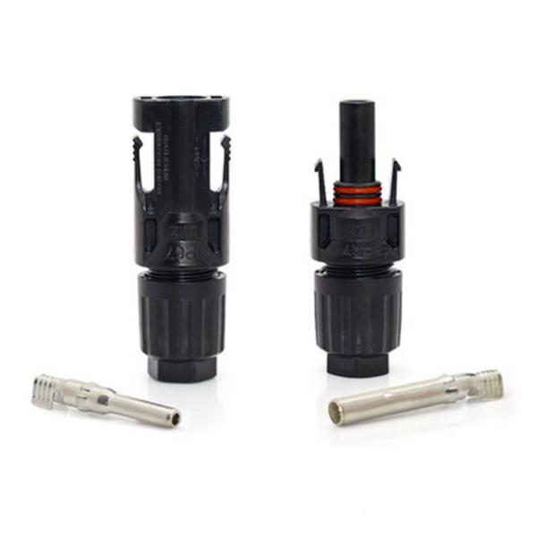 PPO Shell Solar Panel Connectors with ISO9001 Certification Double Seal Ring and