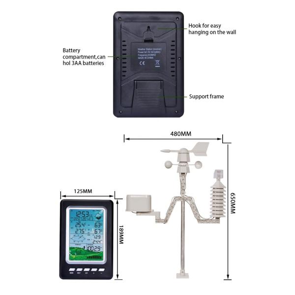 Buy cheap Digital Wifi Weather Station -40 ° C to + 60 ° C from wholesalers