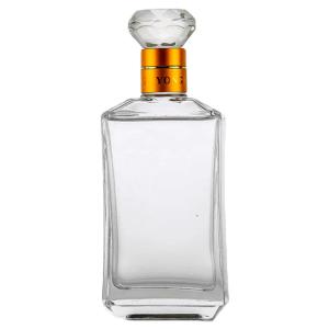 Buy cheap 500ml Glass Bottle for Bespoke Custom Pewter Metal Labels Rum Whisky Vodka Gin Spirits from wholesalers