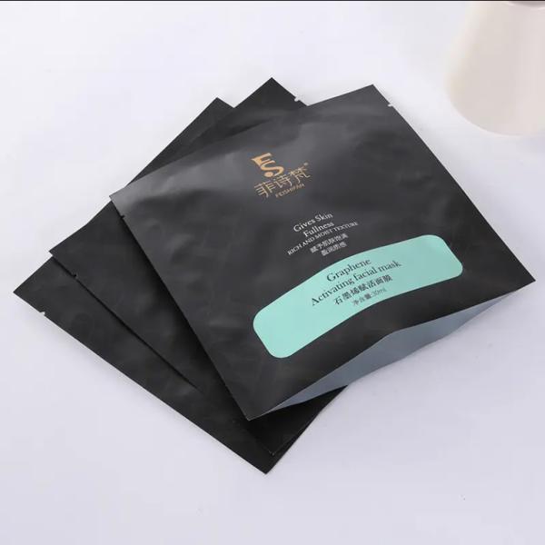 Buy cheap Custom Plastic Three Side Seal Pouches Flat Bags Flat Sachet from wholesalers