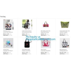 Buy cheap Elegant Transparent Handbags Shoulder Tote PVC Beach Bags for women with Zipper, Vinyl Transparent PVC Shoulder Bag With from wholesalers