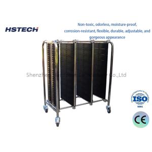 Buy cheap Max 300pcs PCB Storage Turnover Car PCB Board Turnover Cart With 4 Wheels 360 Degree Moving from wholesalers
