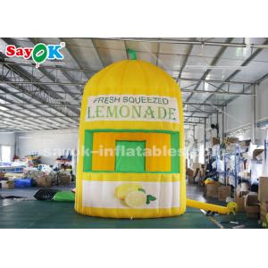 Buy cheap Inflatable Outdoor Tent 4m High Oxford Cloth Inflatable Lemonade Juice Kiosk For Amusement Parks from wholesalers