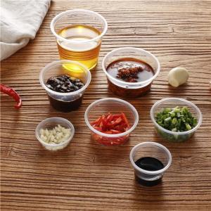 Buy cheap Disposable Plastic Multiple Specifications Hinged Mini Sauce Cup With Lid from wholesalers