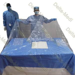 Buy cheap Vertical Isolation Pack Disposable Surgical Packs With Transparent Polyethylene Drape from wholesalers
