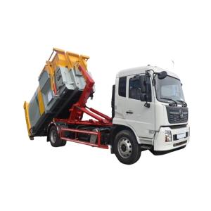 Buy cheap 10 Tons Hydraulic Arm Hook Lift Garbage Truck Dongfeng 8tons Hook Arm for Customized Waste Solutions from wholesalers