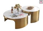 Buy cheap Round 60cm 70cm Stainless Steel Coffee Table 0.6cbm from wholesalers