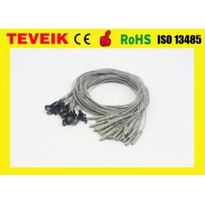 Buy cheap Medical eeg cup cable eeg electrodes, DIN1.5 eeg cable with silver chloride plated silver from wholesalers