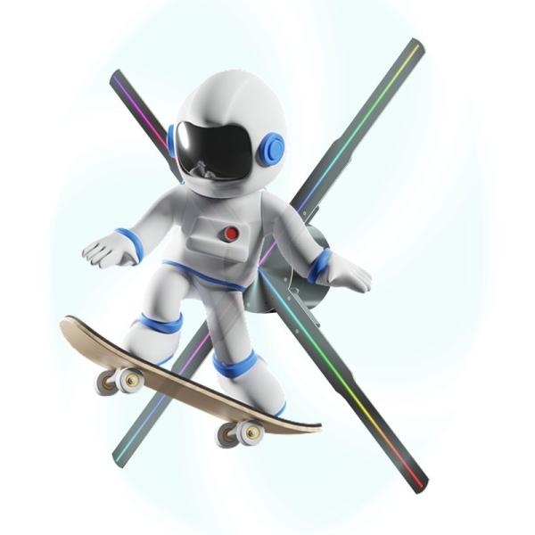 Wall Mount Holographic Fanny Pack with 3D Hologram Projector and Holographic