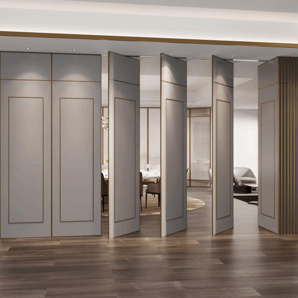 Commercial Folding Room Partition Wall , Operable Folding Partition Doors