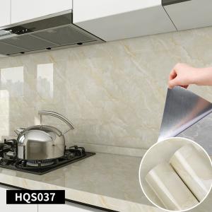 Buy cheap Marble Kitchen Wall Tile Stickers Geometric Pattern Peel and Stick Vinyl Wallpaper for Home Interior Decoration from wholesalers