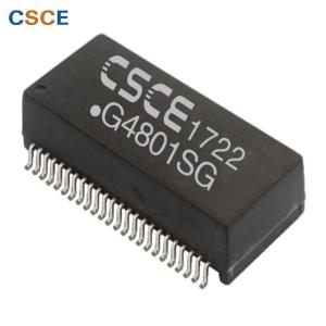 Buy cheap Dual Port SMT Gigabit Ethernet Magnetics , 48 Pin 1000Base T Transformer Modules from wholesalers