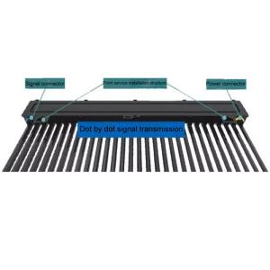 High Brightness Customized LED Curtain Display Low Wind Resistance