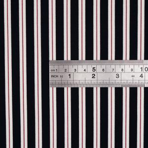 Buy cheap Smooth Soft Double Knit Fabric Breathable Stretch Striped Shirt Material from wholesalers