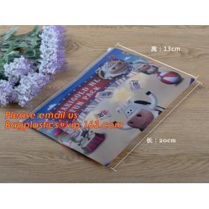 Buy cheap back to school stationery New Cheap top zip lock plastic PVC pencil case bag with customized printing from wholesalers