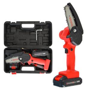 Buy cheap 4'' Garden Rechargeable Handheld Mini Chainsaw Electric Tree Cutting Machine from wholesalers