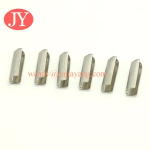 Metal shoelace tag with custom logo