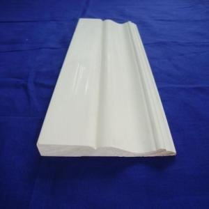 Buy cheap Indoor Use White Wood Baseboard Molding For Building Decration from wholesalers