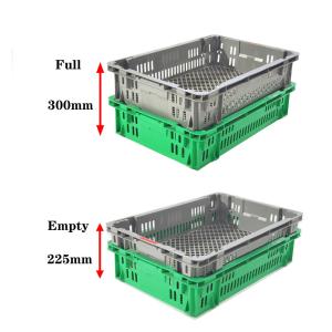 Farm Plastic Delivery Crates Grocery Turnover Stackable PP Stacking Moving