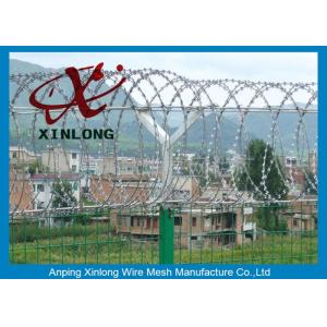 Buy cheap Professional Razor Blade Wire , Security Barbed Wire PVC Coated Steel from wholesalers