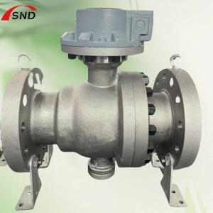 Buy cheap PN100 DN150 Trunnion Ball Valve WCB For Oil Water Gas And Liquid Media from wholesalers
