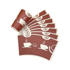 Buy cheap FSC Eco-friendly Single Side PE Laminated Coffee Cup Fan for Disposable Food Beverage Paper Cup from wholesalers