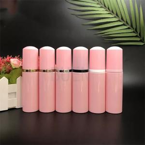 Buy cheap Wash Eyelash Foaming Plastic Foam Pump Pink Frosted 43/410 from wholesalers