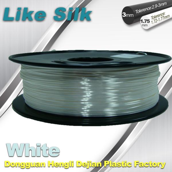 Imitation Silk Filament Polymer Composites Flexible 3d Printing Filament White