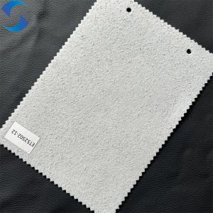 Artificial PU Flocked Backing Technics Elastic Embossed Synthetic EPU Leather