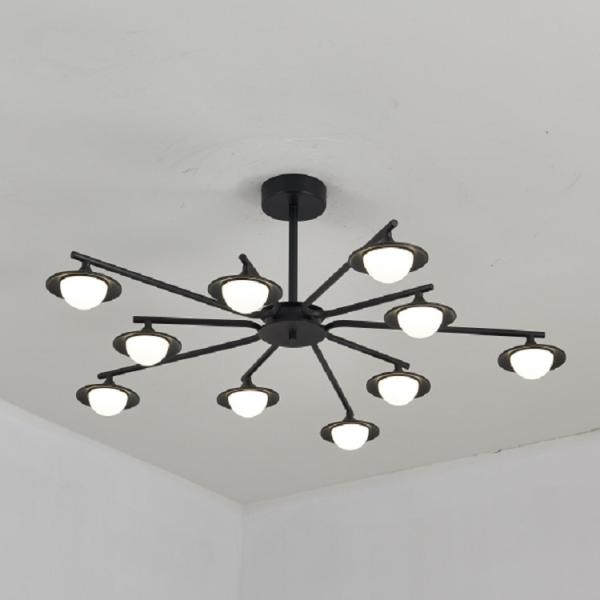 Quality Unique Acrylic Black Aluminum Modern Pendant Light Different Shape for sale