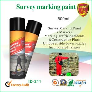 Buy cheap Line Temporary Marking Spray Paint For Traffic Accident 500ml , Non Toxic from wholesalers