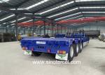 Buy cheap 28T Landing Gear Semi Bed Trailer Tri Axle Low Bed Trailer For Sale from wholesalers