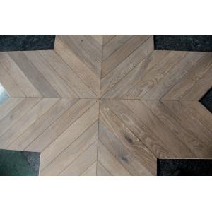 Smoked White Oiled Oak Chevron Engineered Wood Flooring 510 X 90 X 14MM