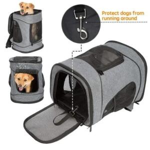 Buy cheap Shockproof Polyester Pet Travel Backpack With Mesh Windows from wholesalers