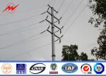 Buy cheap 12m Q345 Bitumen Electrical Power Pole , Polygonal Steel Transmission Pole from wholesalers