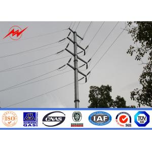 Buy cheap 12m Q345 Bitumen Electrical Power Pole , Polygonal Steel Transmission Pole from wholesalers