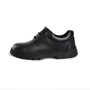 China Embossed Cow Leather Sole Puncture Slip Resistant Workplace Protection PU Safety Shoes on sale