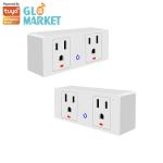Buy cheap US Standard Tuya Wifi Smart Wall Plug Google Assistant Voice And Timing Control from wholesalers