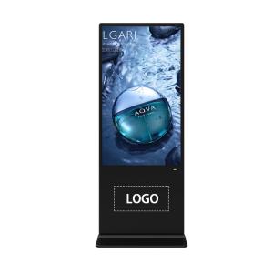 Buy cheap Indoor Vertical Digital Signage Touch Display Totem Equipped With 8 Array Mic 4K Ultra HD Resolution from wholesalers