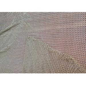 Architectural Drapery Metal Ring Mesh For Isolation Wall Screen