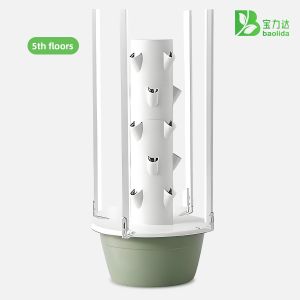 Vertical Farming LED Grow Lights Hydroponic Tower 30L 5 Layer Growing Hydroponic