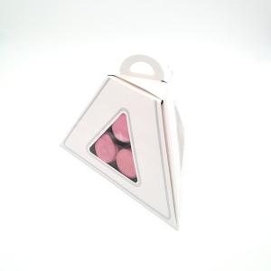 Buy cheap Macaron Box Packaging Triangle Pyramid Shape Small Cake Packaging Box from wholesalers