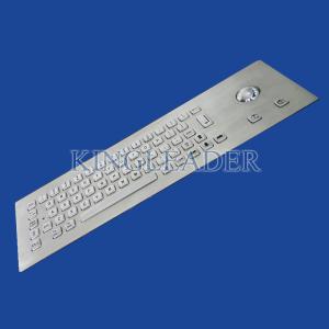 Buy cheap Panel Mount Keyboard Vandal Proof Stainless Steel Kiosk With Optical Trackball from wholesalers