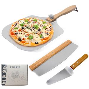 Buy cheap 3PCS Pizza Peel Shovel Pizza Cutter Set from wholesalers
