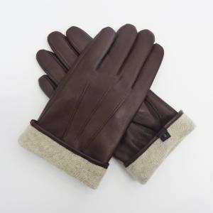 Comfortable Leather Shearling Gloves Elastic Cuff Gloves