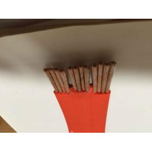 Buy cheap Flat Flexible Traveling Cable for Crane or Conveyor 12 core Orange Jacket with each core shield from wholesalers
